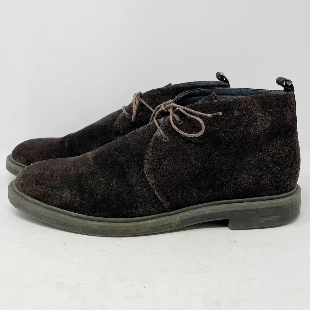 Calvin Klein Brown Suede Jae Chukka Boots Mens Size 9